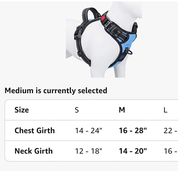 Blue and Black Dog Harness - Picture 5 of 16